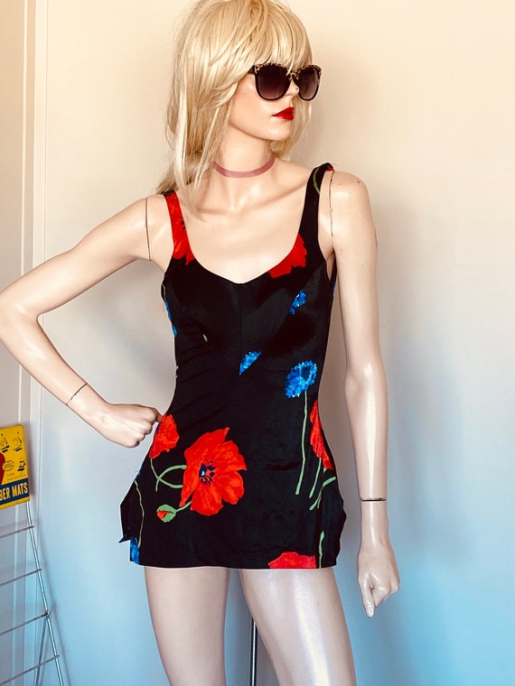 1960s ROXANNE BATHING SWIMSUIT Vintage One Piece B