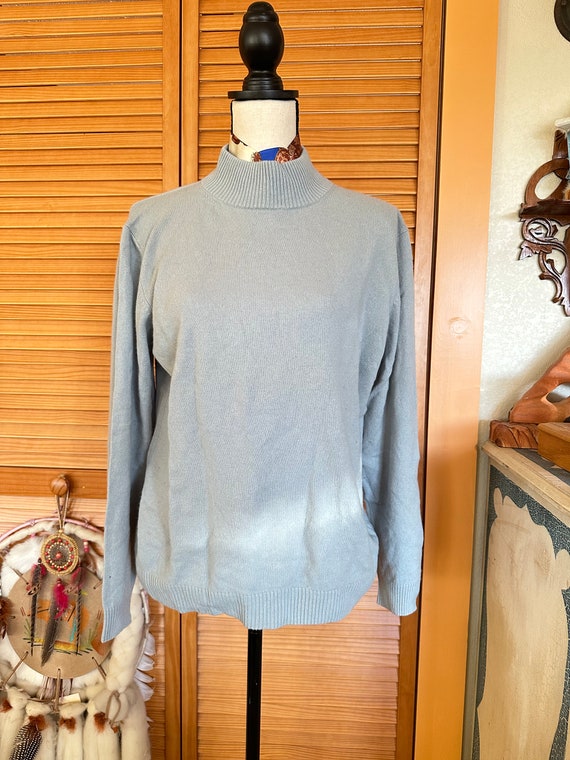 Vintage Classic CASHMERE TURTLENECK SWEATER Baby … - image 2