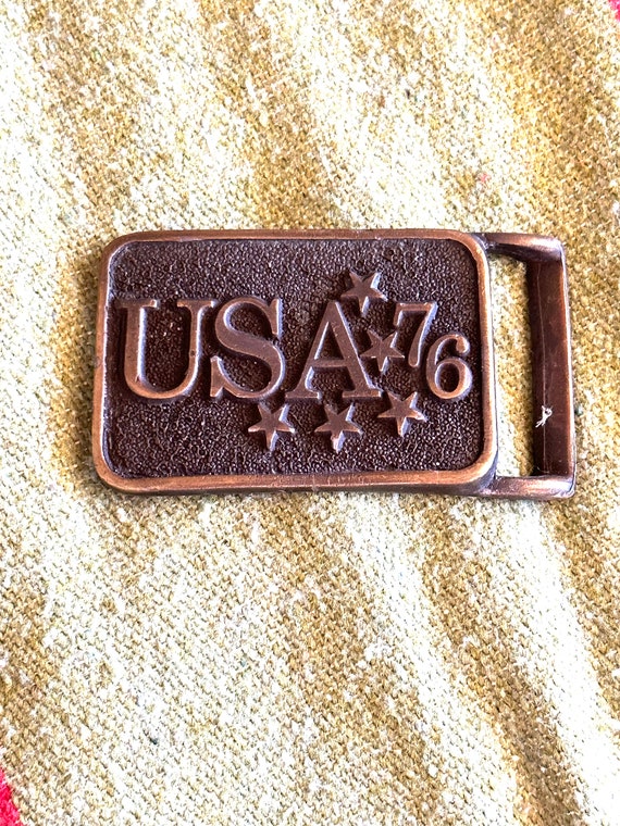 Vintage USA 1776 BeLT BUCKLE BICENTENNIAL 1976