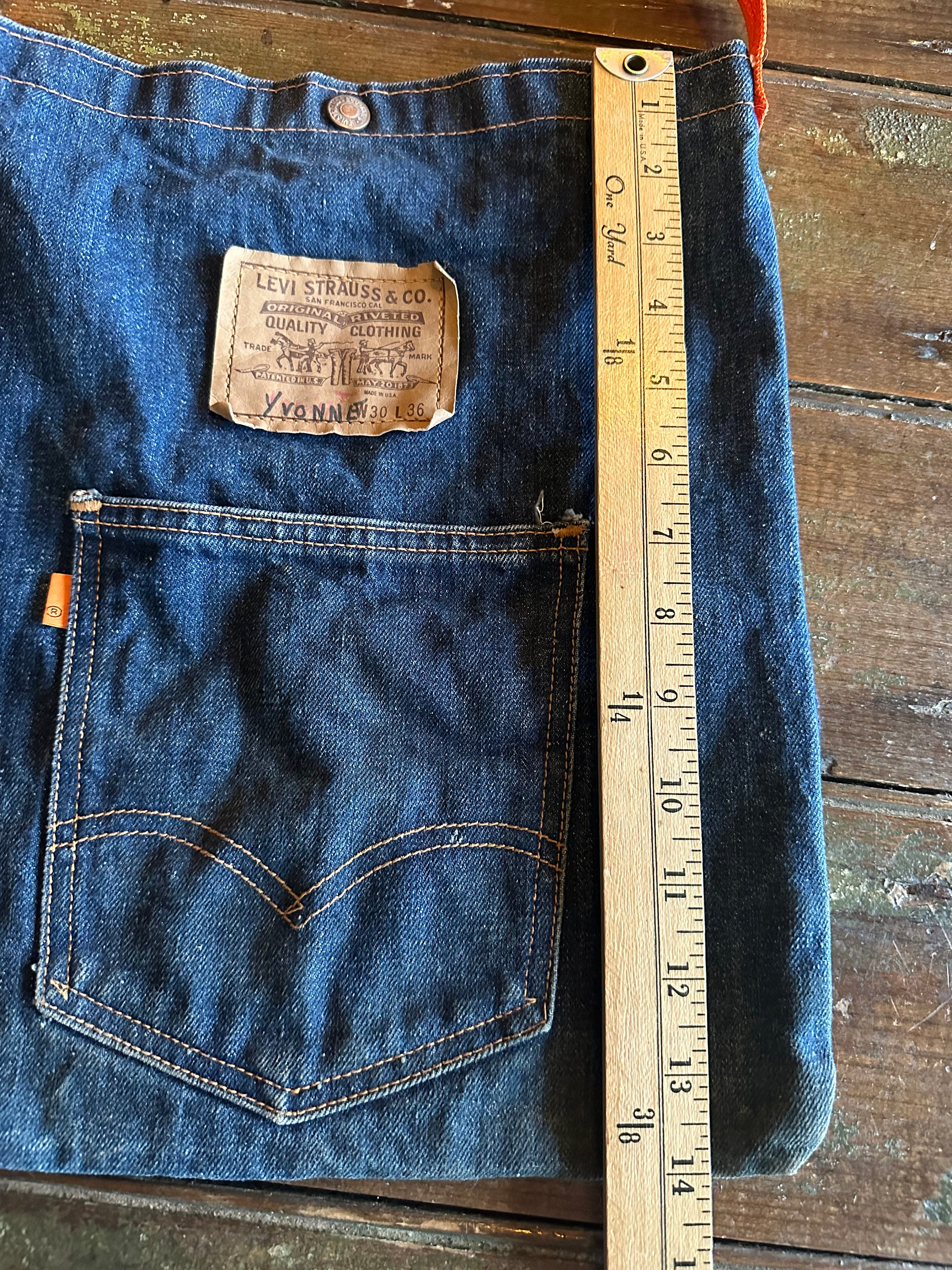 Vintage Levi's Orange Tab Denim Bag