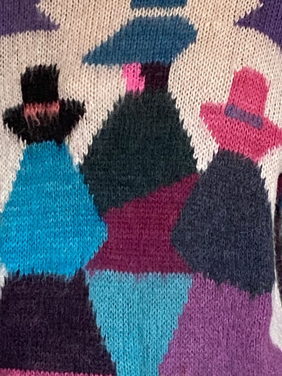 Awesome 80s MOHAIR SWEATER DRESS Mexican - image 2