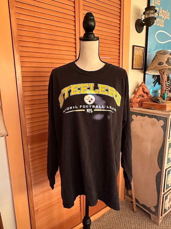 PITTSBURGH STEELERS T SHIRt Long SLeeVE ViNTAGE - image 1