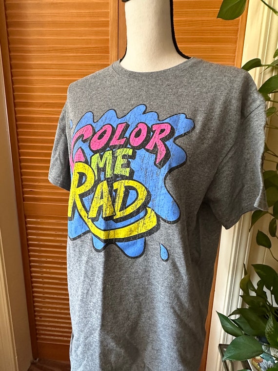 Vintage 80s 90s T SHIRT COLOR Me RAD T Shirt M Wo… - image 4