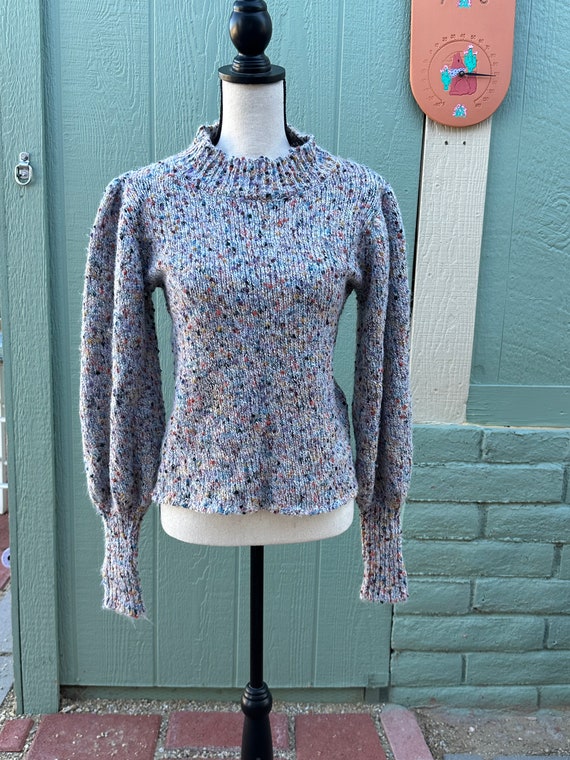 ViNTAGE PUFFY SLEEVE 80’s SWEATER Super CuTE - image 2