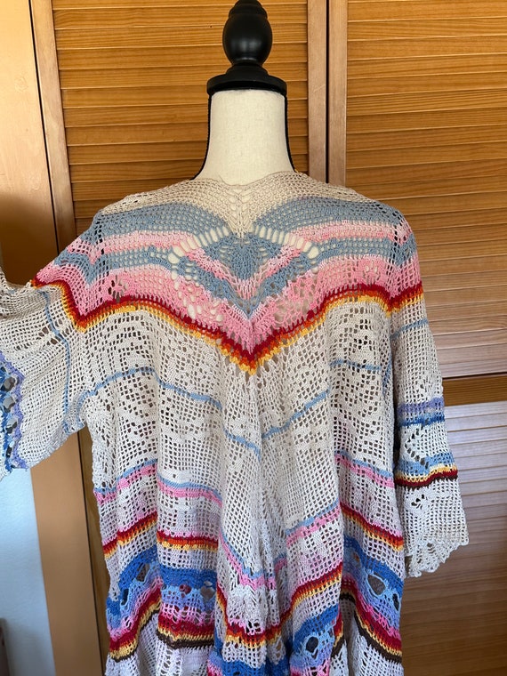 GORGEOUS 1930’s Vintage CROCHET JACKET Hand Made … - image 9