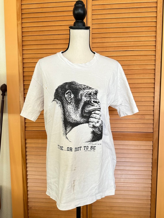 Awesome APE T SHIRT “To Be Or Not To Be” Shakespea