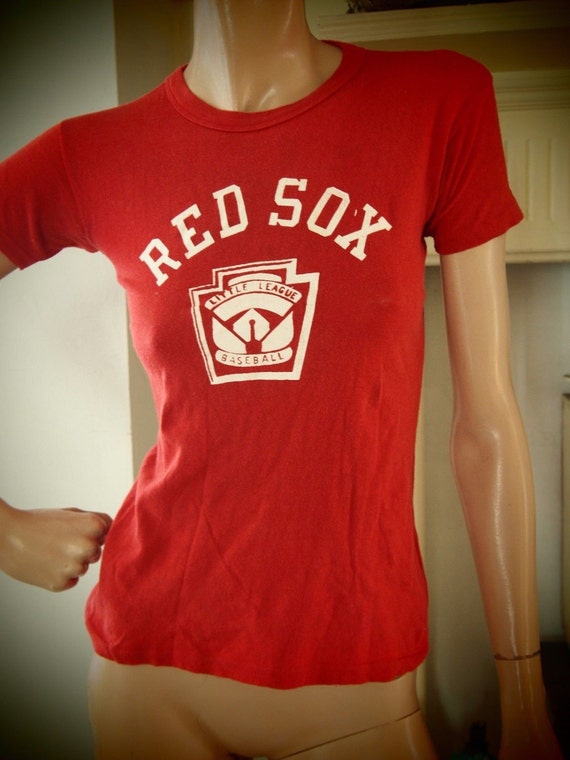 T shirt TRUE Vintage RED SOX Little League Baseba… - image 2