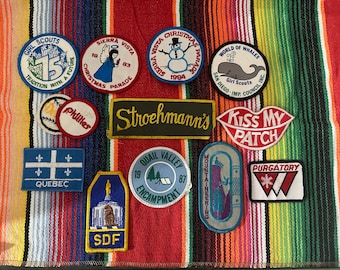 Vintage PATCHES IRON On SEW On Denim Sold Individually