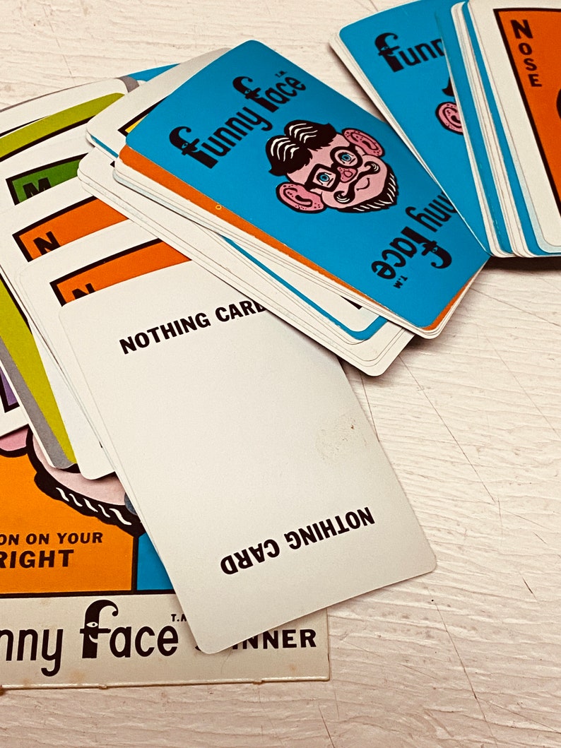 Vintage FUNNY FACE Board GAME as Seen on T V 1960s Etsy