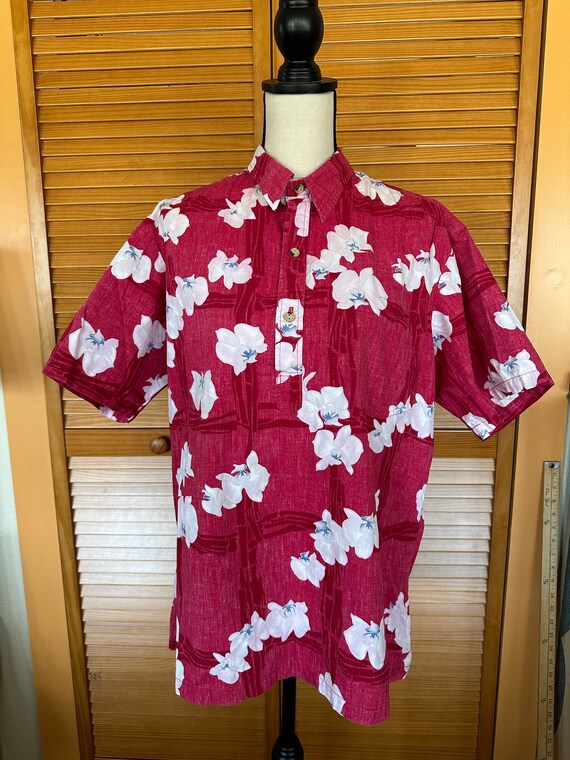 Vintage LIBERTY PRINT HAWAIIAN Shirt 1980s Blouse… - image 1