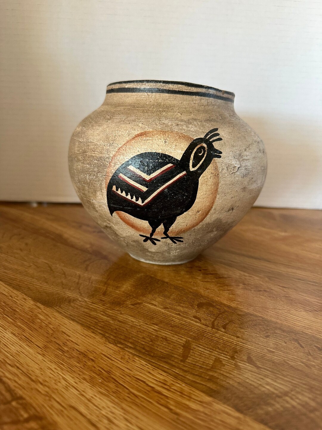 Beautiful Vintage Bird VASE MEXICAN Decor Hand Painted Etsy