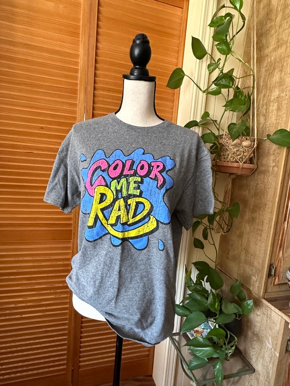 Vintage 80s 90s T SHIRT COLOR Me RAD T Shirt M Wo… - image 2