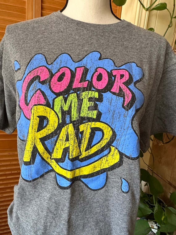 Vintage 80s 90s T SHIRT COLOR Me RAD T Shirt M Wo… - image 6