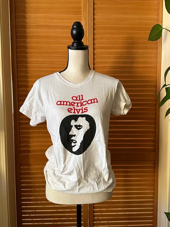 ALL AMERICAN E L V I S Vintage T Shirt Small Pres… - image 5