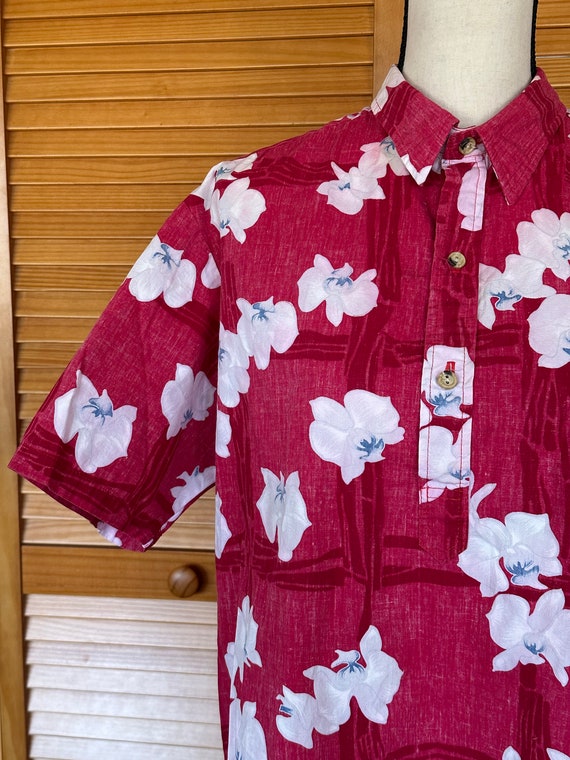 Vintage LIBERTY PRINT HAWAIIAN Shirt 1980s Blouse… - image 2