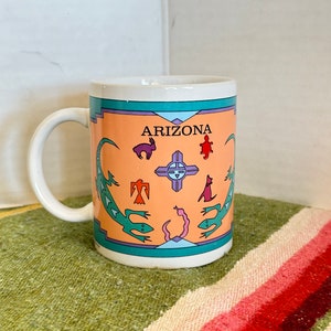 Vintage Arizona Coffee Mug: Southwestern Stoneware Souvenir
