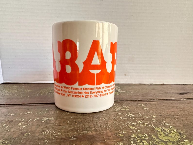 ZABARS Logo Vintage MUG Coffee Tea Cup Souvenir New York City Gourmet