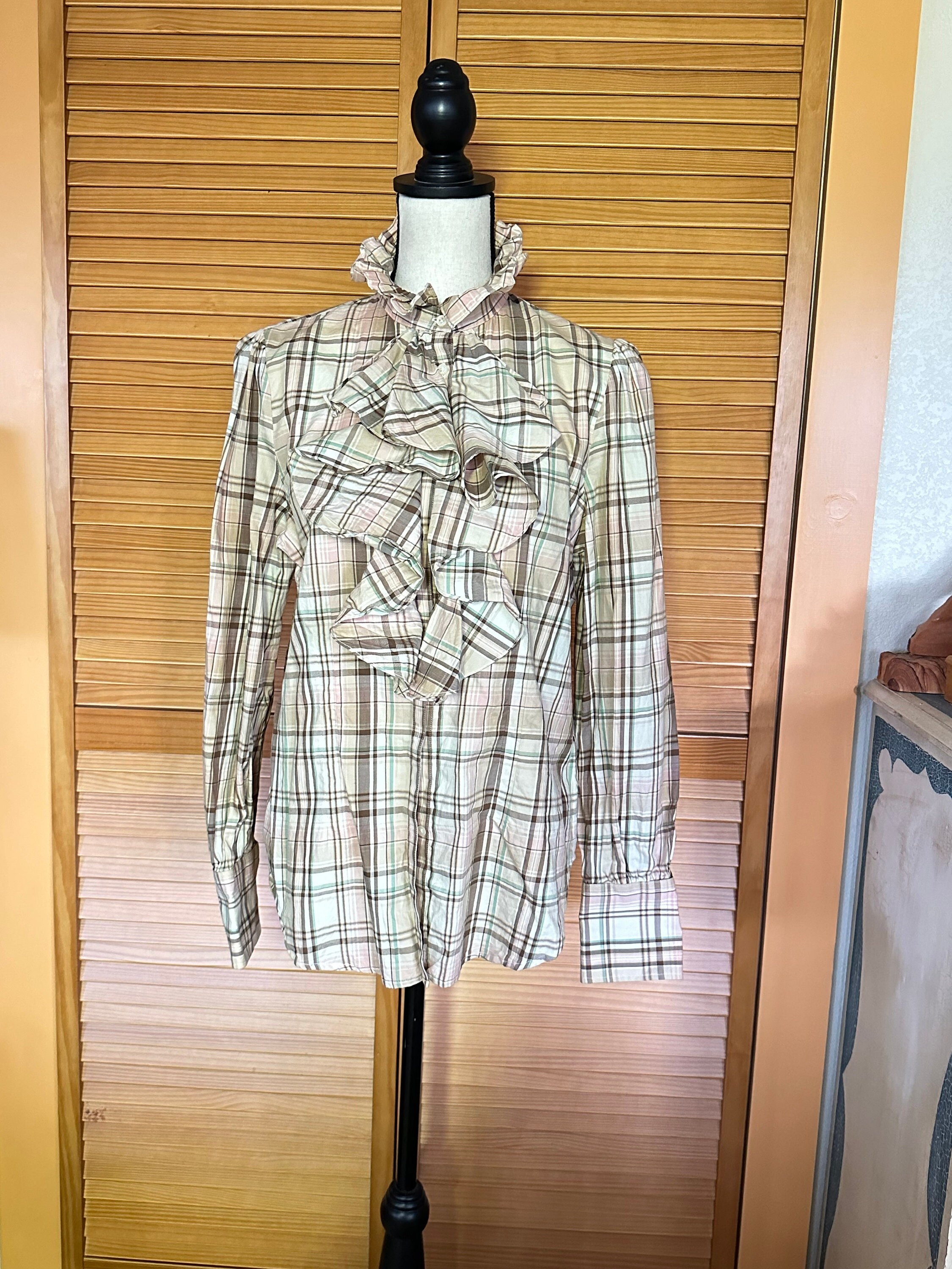 Vintage RALPH LAUREN Silk Ruffle Top RARE — Esmes Drawer Too