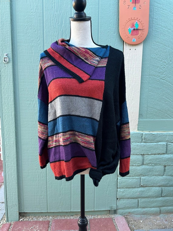 AWEsome ViNTAGE 1990’s Loose KNIT SWEATER Color Bl