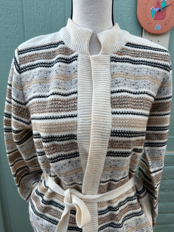 LoVELY Vintage Wool DALTON 1970s WRAP SWEATER W B… - image 8