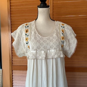 maternity mexican embroidered dress Mexican Maternity Dress