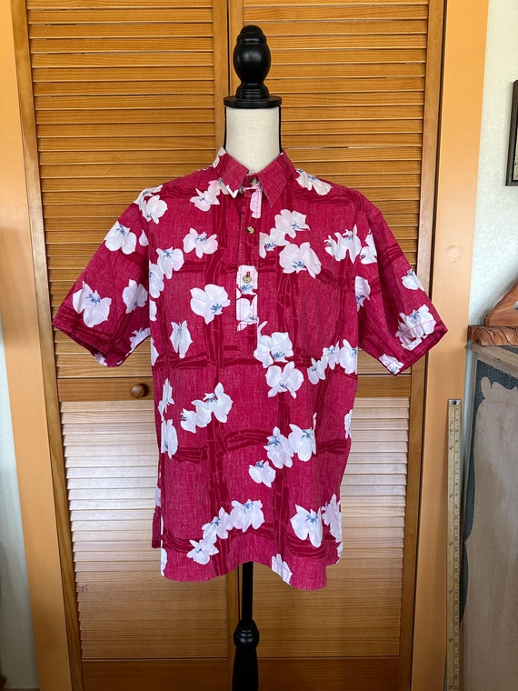 Vintage LIBERTY PRINT HAWAIIAN Shirt 1980s Blouse… - image 8