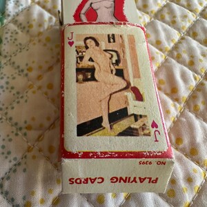 Vintage MINI Deck of Nudes Playing CARDS Novelty Pin Ups 1960’s Hong