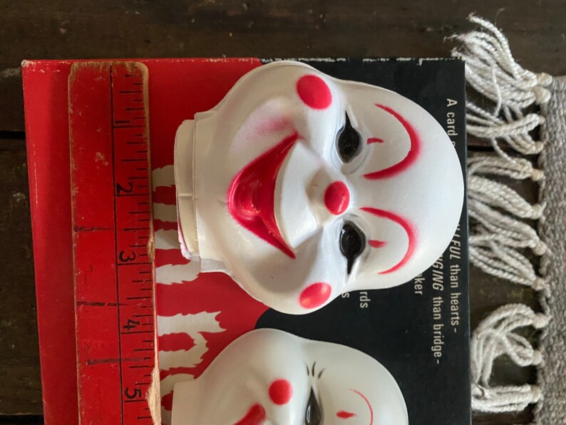 12 Vintage PLASTIC FACE CLOWN Doll Heads Crafts Circus 1950s Etsy