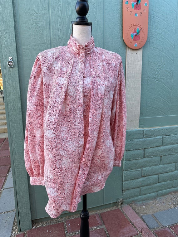 ViNTAGE Lovely SILKY BLOUSE 80’s 90’s DIAPHANOUS … - image 2