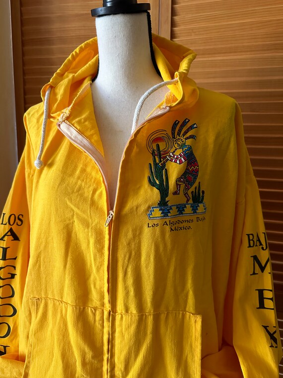 ViNTAGE KOKOPELLI BaJA BaGGY HOODIE Zip Up CoTTON… - image 7