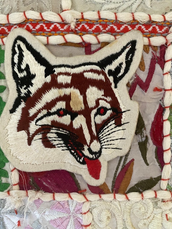 Vintage FOX SEW On PATCH 70s Fox Head PaTCHES DeN… - image 4