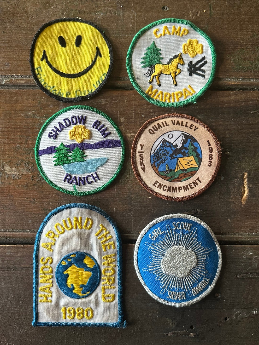 Vintage INDIVIDUAL Patches Girl Scouts NOVELTY Patch Sold Etsy
