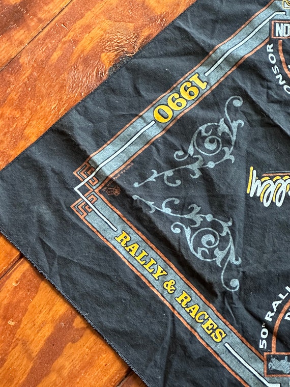 ViNTAGE 1990 StURGIS HARLEY MOTORCYCLE BANDANA - image 5