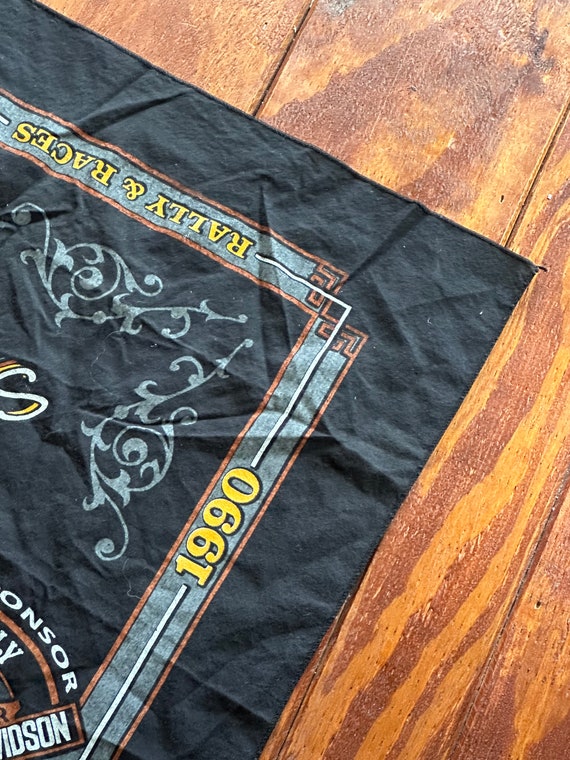 ViNTAGE 1990 StURGIS HARLEY MOTORCYCLE BANDANA - image 7