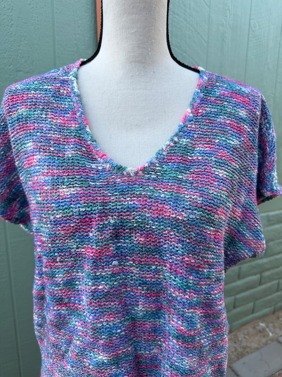 LovELY HaND KNiT VINTAGE 90’s LiGHTWEIGHT SWEATER… - image 5
