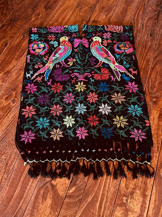 SeVENTIES PONCHO Gorgeous MEXICAN EMBROIDERED Vin… - image 2