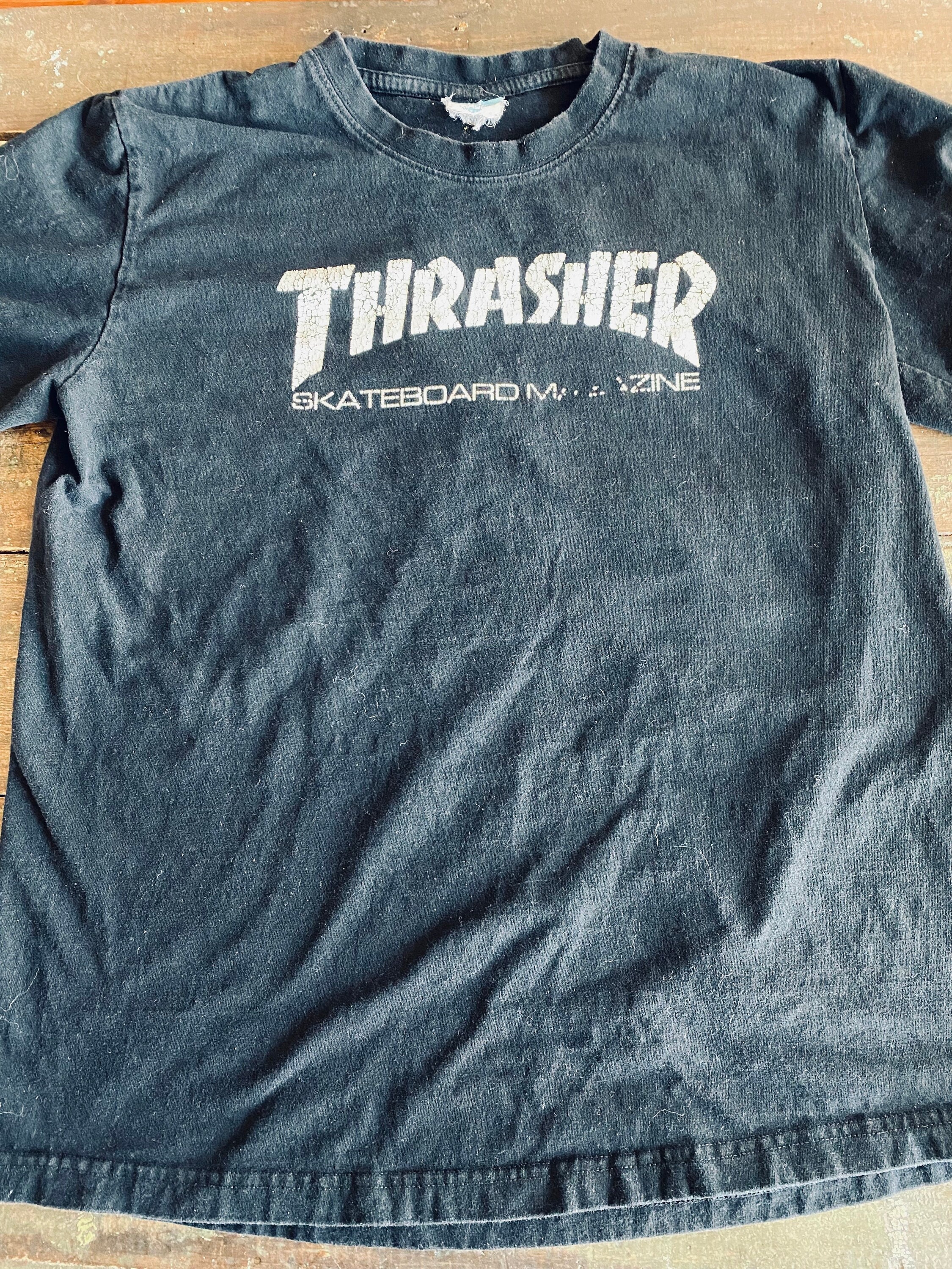 Vintage THRASHER SKATEBOARD T Shirt 