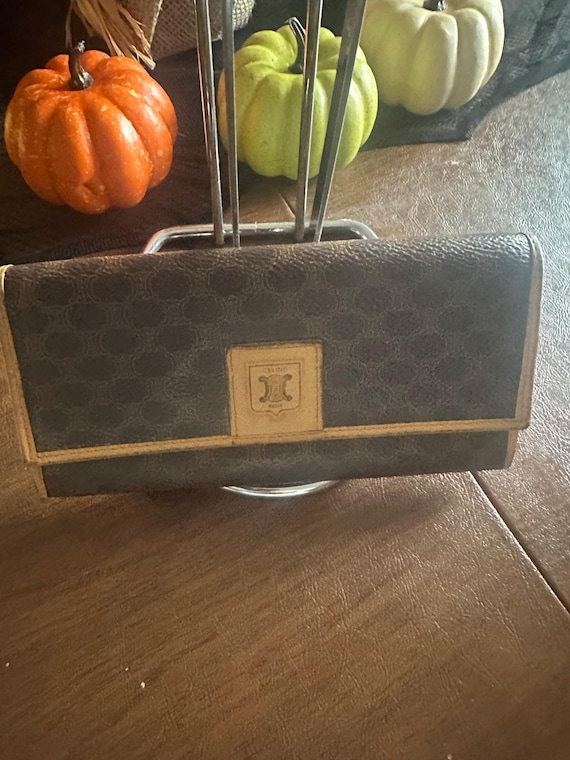 Wallet Celine Vintage Macadam Triomphe Vintage Cloth Wallet Celine