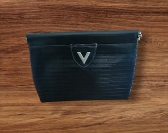 Pochette en cuir noir Valentino EUC