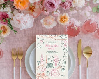Mother’s Day Brunch Invitation Template – Editable Corjl Invite – Printable Digital Download – Fun Mother’s Day Party Invitation