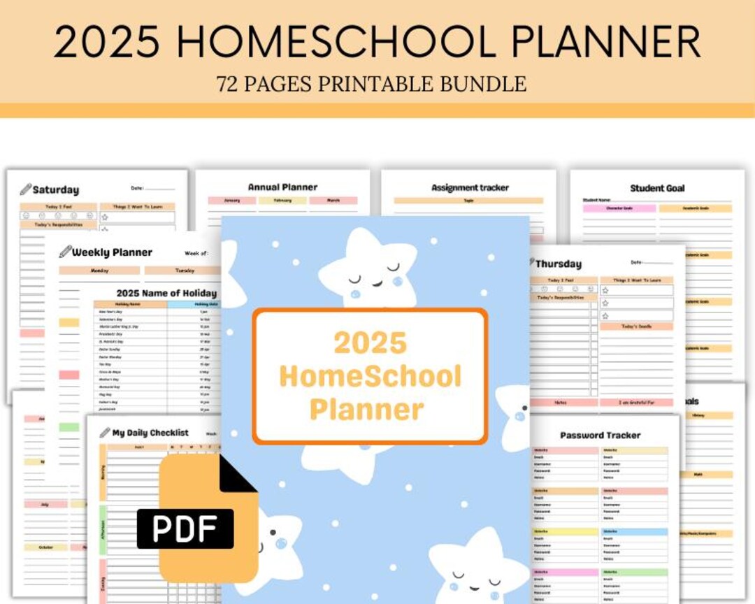 Printable 2025 Homeschool Planner – Homeschool Lesson – Education ...