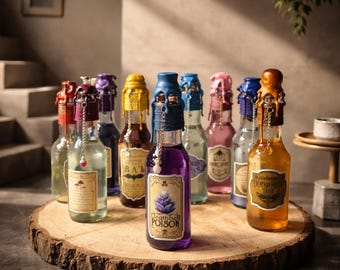 Potion Bottle Series 3 ~ 7” Bottles for Witches Décor ~ Magic Collectible Witchy Gift Idea.