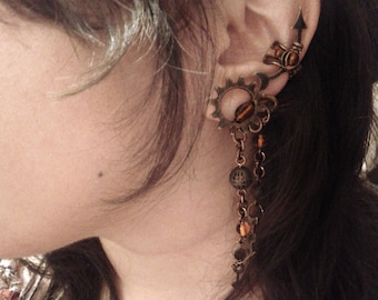 SlaveToSteampunk -The Trinket Collector Ear Cuff