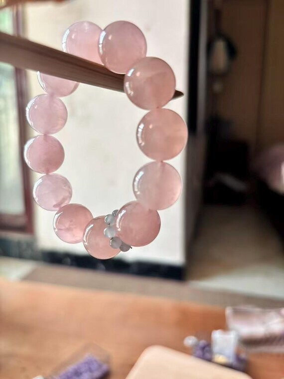 Pink Crystal Horse Charm Bracelet: 21MM Romantic Bead
