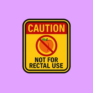 Enfermera - Calcomanías sarcásticas - "No usar por vía rectal"