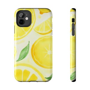 Zitrus Handyhülle, Zitronen Design Handyhülle, Robuste Hülle für iPhone, Stilvoller Handyschutz, Geschenk für Zitrus Liebhaber