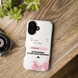 Personalized Magnetic Phone Case | Custom Tough Cases for iPhone, Unique Gift for office goers, Stylish Protection, Tech Quote Case