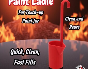 Paint Ladle, 2oz, Reusable, Painting Accessory, Easy Cleanup, Works with Touch-up Paint Jar