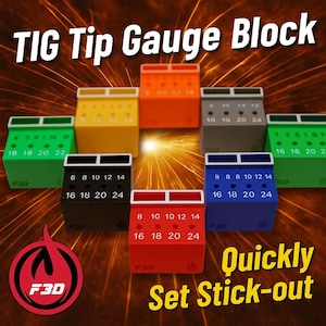Tungsten Stick-Out Gauge for TIG Welding Torch | TIG Welding Tool | Precision Welding Accessory | Weld Setup Gauge