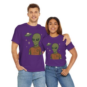 Alien UFO Encounter Tee, Sci-Fi Space Ship Shirt, Extraterrestrial Invasion Top, Retro Astronomy T-Shirt, Galaxy Outerspace Apparel, Unisex